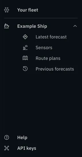 The expanded navigation rail, found on the left edge of the page when you’re logged in.